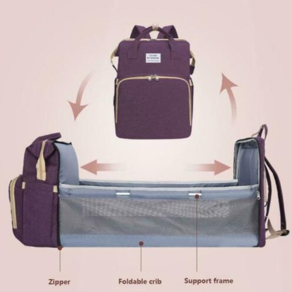 🍼🤱🎒Multi Diaper Bag With Baby Bed Crib Backpack - Picture 3 of 13